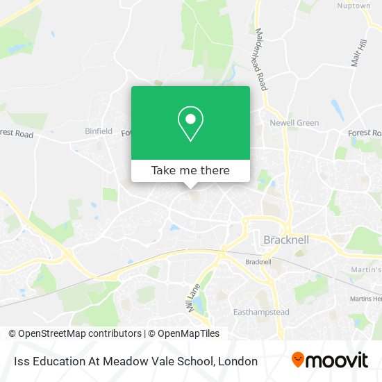 Iss Education At Meadow Vale School map