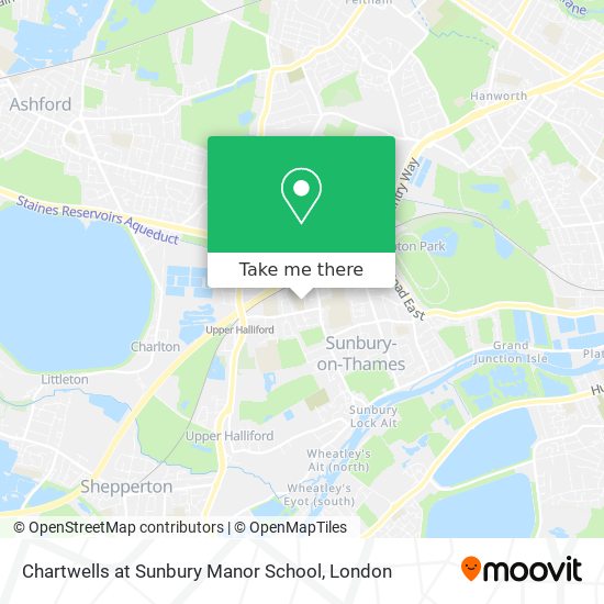 Chartwells at Sunbury Manor School map