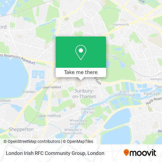 London Irish RFC Community Group map