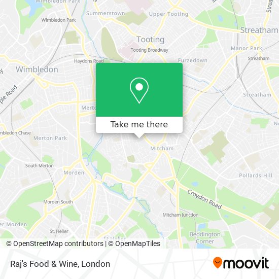Raj's Food & Wine map