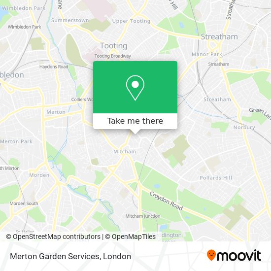 Merton Garden Services map
