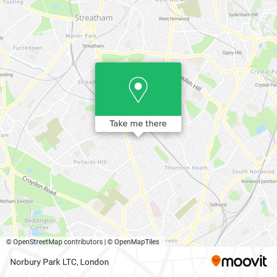 Norbury Park LTC map