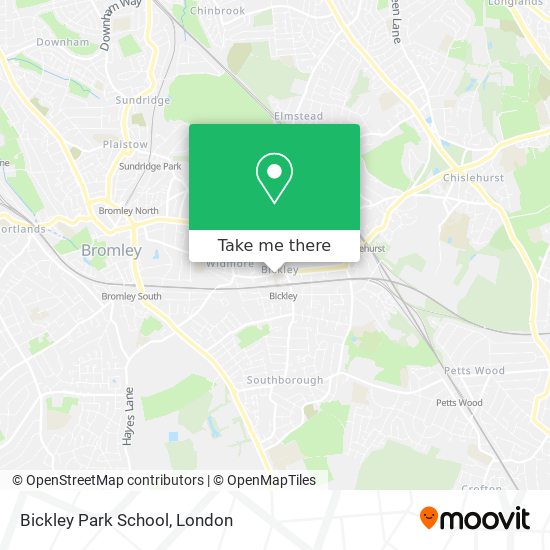 Bickley Park School map