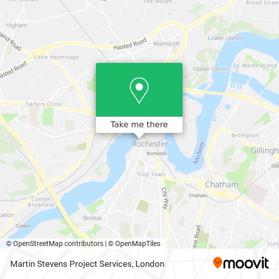 Martin Stevens Project Services map