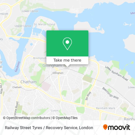 Railway Street Tyres / Recovery Service map