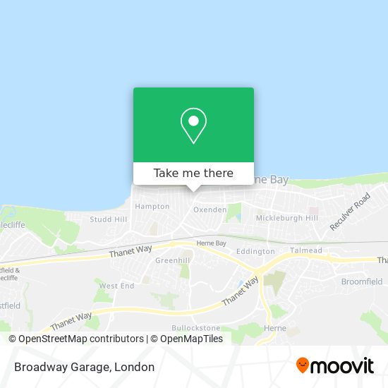 Broadway Garage map