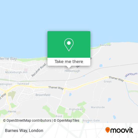 Barnes Way map