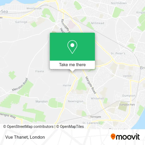 Vue Thanet map
