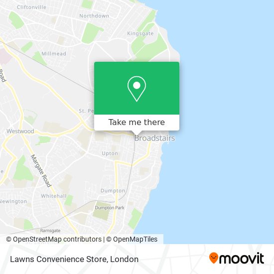 Lawns Convenience Store map