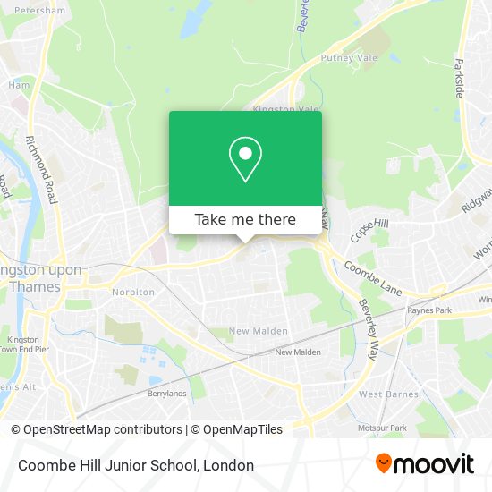 Coombe Hill Junior School map
