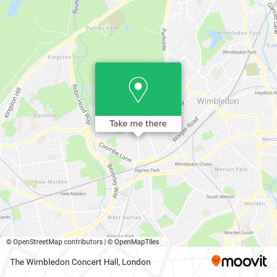 The Wimbledon Concert Hall map
