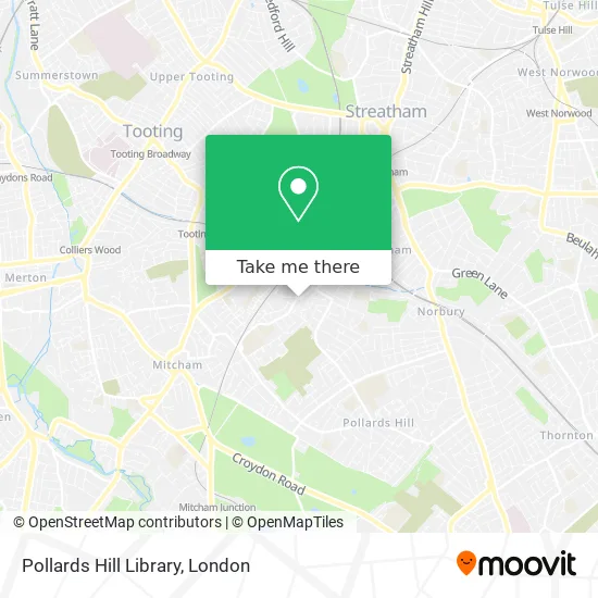 Pollards Hill Library map
