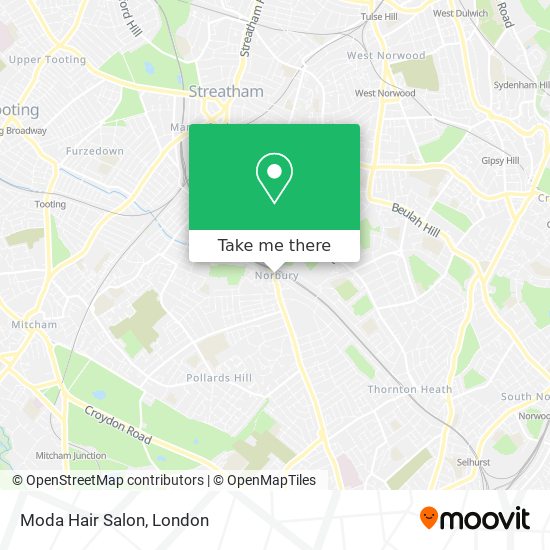 Moda Hair Salon map