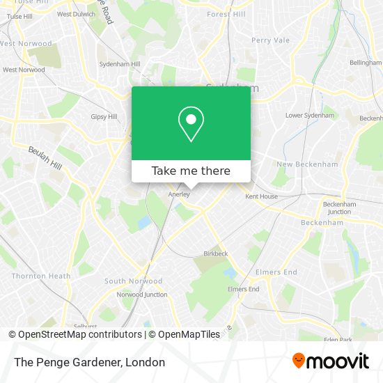 The Penge Gardener map