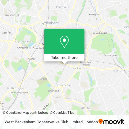 West Beckenham Conservative Club Limited map