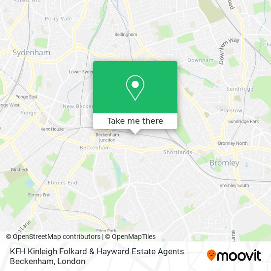 KFH Kinleigh Folkard & Hayward Estate Agents Beckenham map