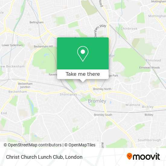 Christ Church Lunch Club map