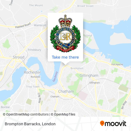 Brompton Barracks map