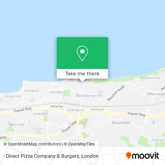 Direct Pizza Company & Burgers map