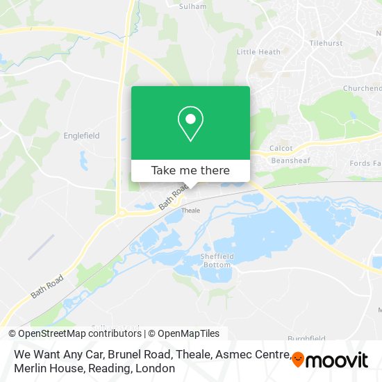 We Want Any Car, Brunel Road, Theale, Asmec Centre, Merlin House, Reading map