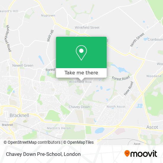 Chavey Down Pre-School map