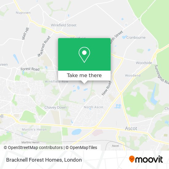 Bracknell Forest Homes map