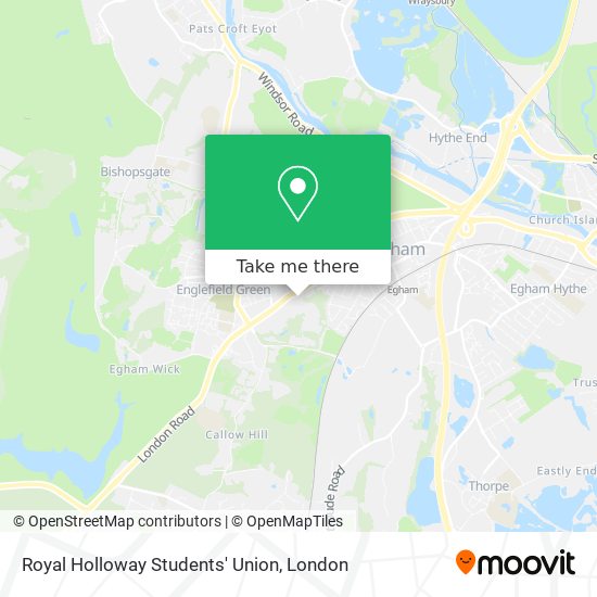 Royal Holloway Students' Union map