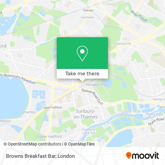 Browns Breakfast Bar map