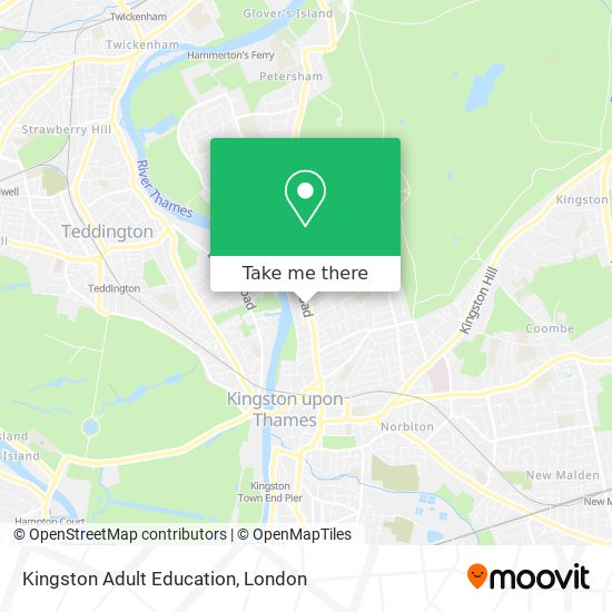 Kingston Adult Education map