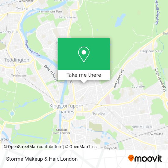 Storme Makeup & Hair map