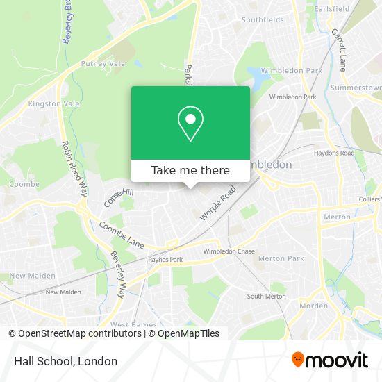 Hall School map