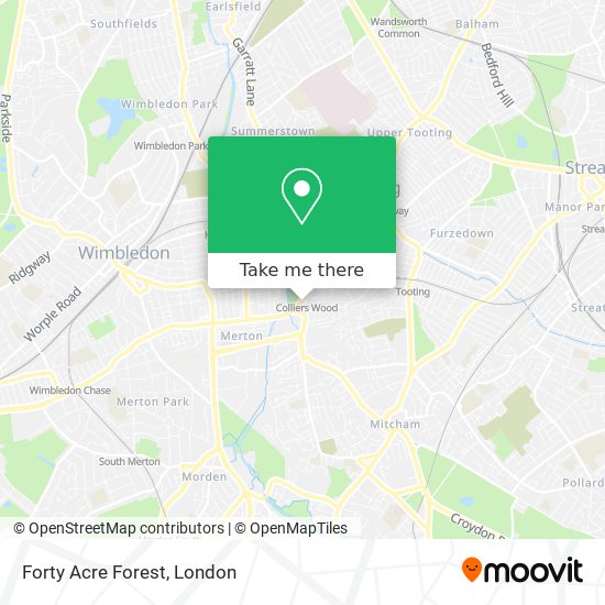 Forty Acre Forest map