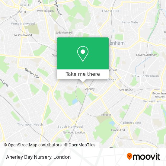 Anerley Day Nursery map
