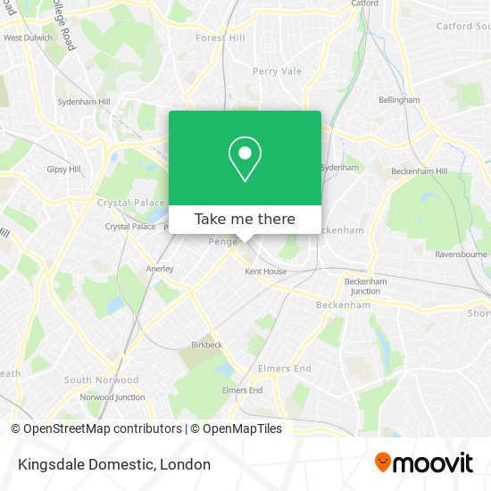 Kingsdale Domestic map