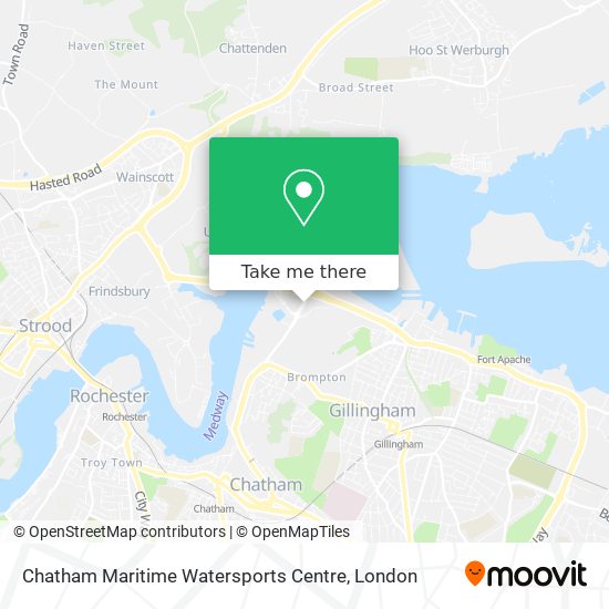 Chatham Maritime Watersports Centre map