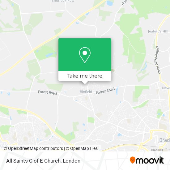 All Saints C of E Church map