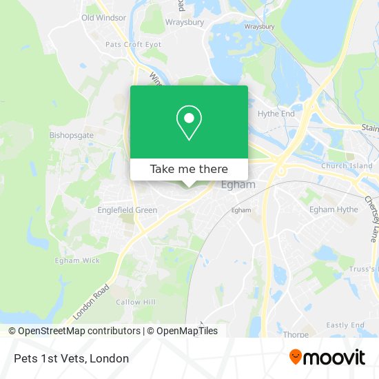 Pets 1st Vets map