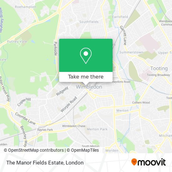 The Manor Fields Estate map