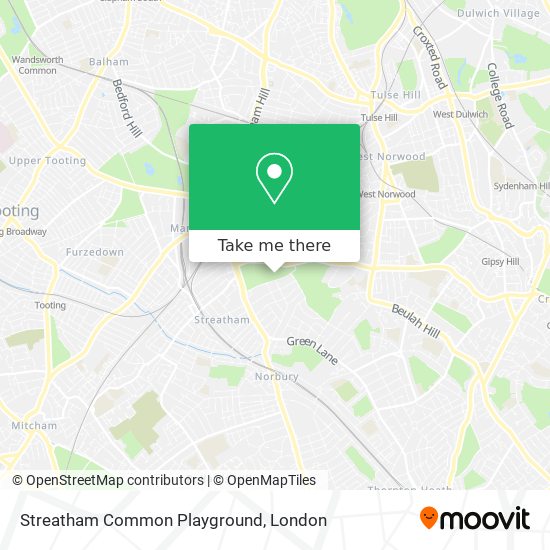 Streatham Common Playground map