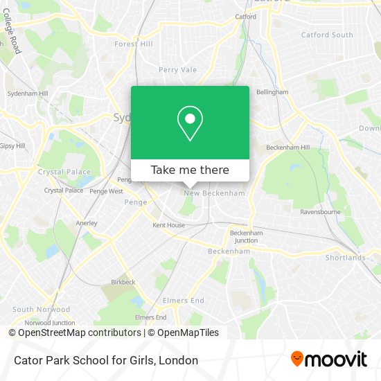 Cator Park School for Girls map