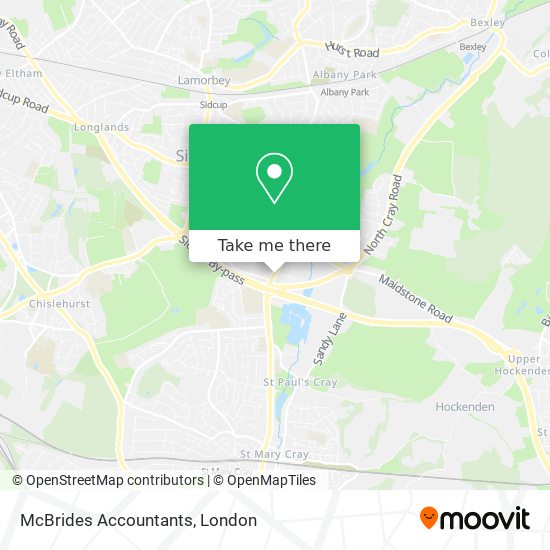 McBrides Accountants map