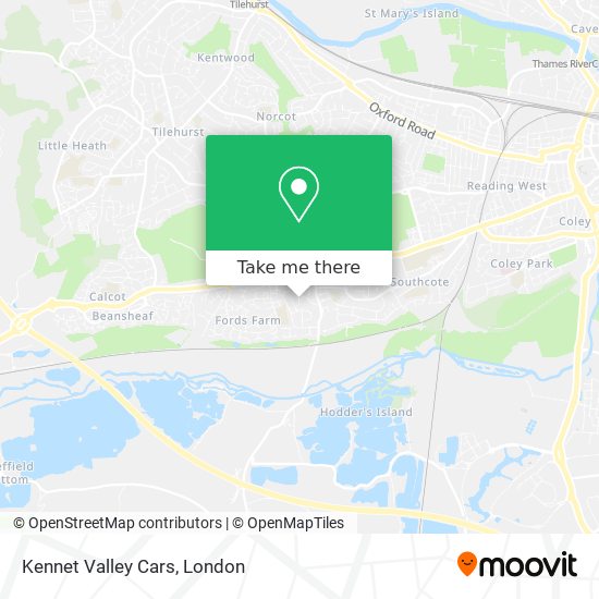 Kennet Valley Cars map