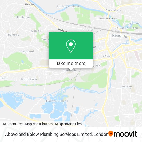 Above and Below Plumbing Services Limited map