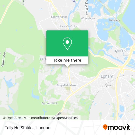 Tally Ho Stables map