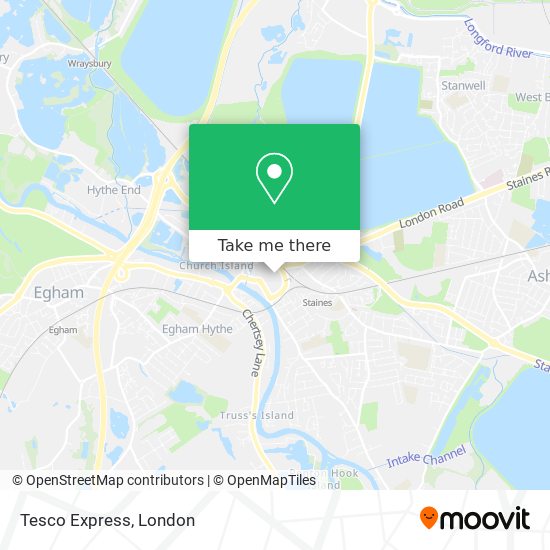 Tesco Express map