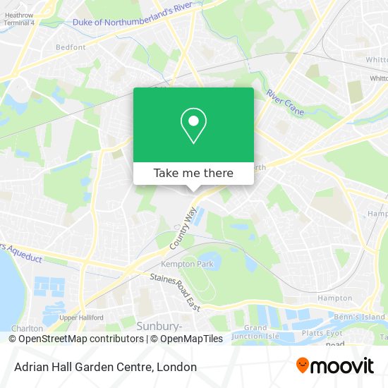 Adrian Hall Garden Centre map