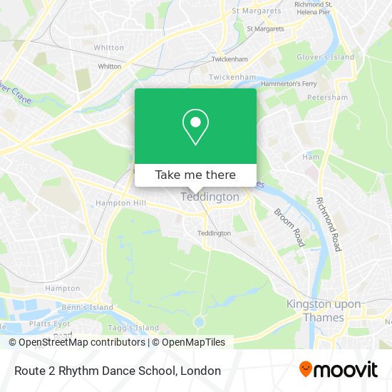 Route 2 Rhythm Dance School map