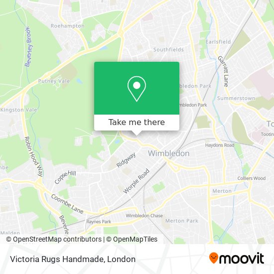 Victoria Rugs Handmade map