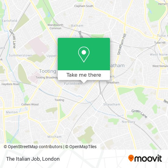 The Italian Job map