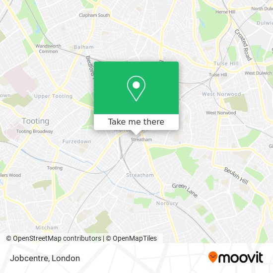 Jobcentre map